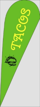 Picture of Restaurants 10 - 13ft Teardrop Flag
