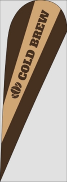 Picture of Restaurants 11 - 13ft Teardrop Flag