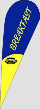 Picture of Restaurants 2 - 13ft Teardrop Flag