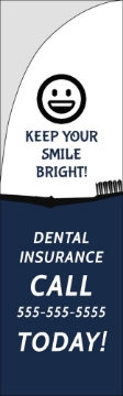 Picture of Dental Insurance - 10ft Straight Flag