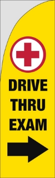 Picture of Drive Thru Clinic 6 - 10ft Straight Flag