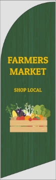 Picture of Farmers Market - 10ft Straight Flag