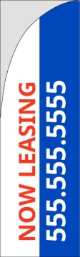 Picture of Now Leasing 1 - 10ft Straight Flag