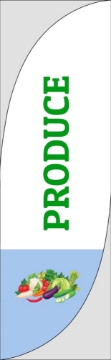 Picture of Produce - 10ft Straight Flag