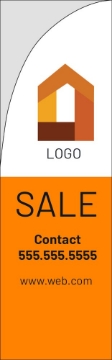Picture of Real Estate 03 - 10ft Straight Flag