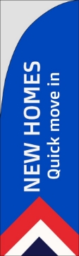 Picture of Real Estate-New Homes-01 - 10ft Straight Flag