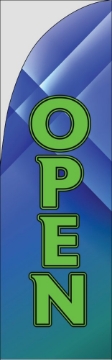Picture of We're Open 873474936 - 10ft Straight Flag