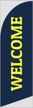 Picture of Welcome 1 - 10ft Straight Flag