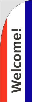 Picture of Welcome 1 - 10ft Straight Flag
