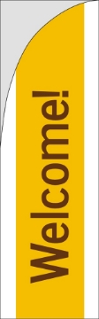 Picture of Welcome 2 - 10ft Straight Flag