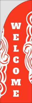 Picture of Welcome 7 - 10ft Straight Flag