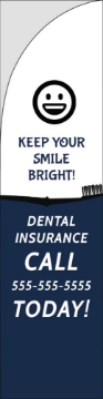 Picture of Dental Insurance - 13ft Straight Flag