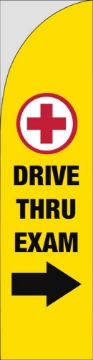 Picture of Drive Thru Clinic 6 - 13ft Straight Flag