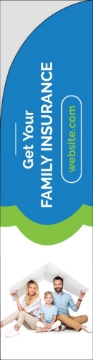 Picture of Family Insurance - 13ft Straight Flag