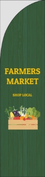 Picture of Farmers Market - 13ft Straight Flag