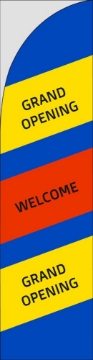 Picture of Grand Opening 4 - 13ft Straight Flag