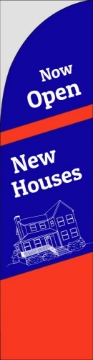 Picture of New Homes 2 - 13ft Straight Flag
