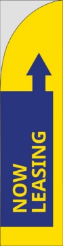 Picture of Now Leasing 3 - 13ft Straight Flag