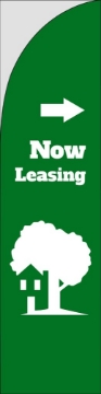 Picture of Now Leasing 5 - 13ft Straight Flag