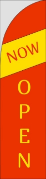 Picture of Now Open 3 - 13ft Straight Flag