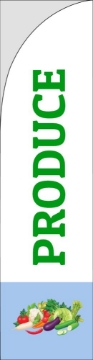 Picture of Produce - 13ft Straight Flag