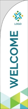 Picture of Retail Welcome - 13ft Straight Flag
