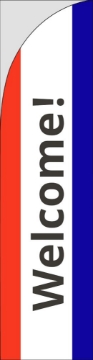 Picture of Welcome 1 - 13ft Straight Flag