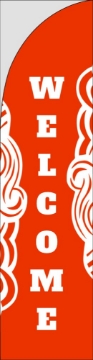 Picture of Welcome 7 - 13ft Straight Flag