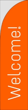 Picture of Welcome 877527330 - 13ft Straight Flag