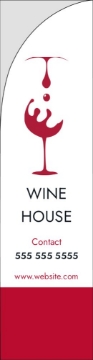 Picture of Wine House 01 - 13ft Straight Flag