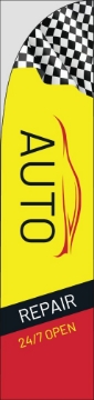 Picture of Business_repair service_01 - 15.5ft Straight Flag