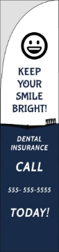 Picture of Dental Insurance - 15.5ft Straight Flag