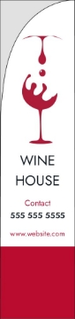 Picture of Wine House 01 - 15.5ft Straight Flag