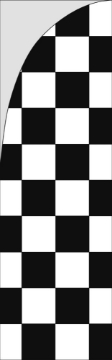 Picture of Checkered 877832150 - 7.5ft Straight Flag