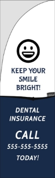 Picture of Dental Insurance - 7.5ft Straight Flag