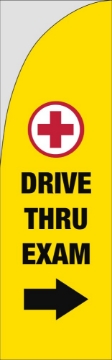 Picture of Drive Thru Clinic 6 - 7.5ft Straight Flag
