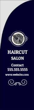 Picture of Hair Salon 01 - 7.5ft Straight Flag