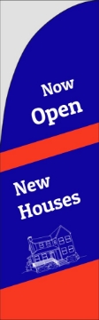 Picture of New Homes 2 - 7.5ft Straight Flag