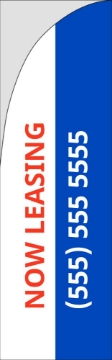 Picture of Now Leasing 1 - 7.5ft Straight Flag