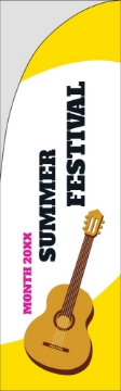 Picture of Summer Festival - 7.5ft Straight Flag