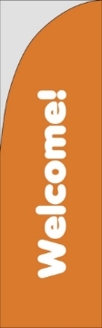Picture of Welcome 877527330 - 7.5ft Straight Flag