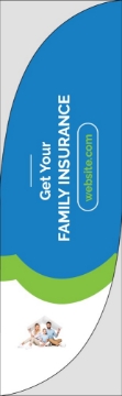 Picture of Family Insurance - 7.5ft Feather Flag