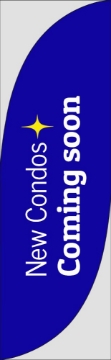 Picture of New Condos 7 - 7.5ft Feather Flag