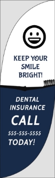 Picture of Dental Insurance - 10ft Feather Flag