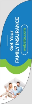 Picture of Family Insurance - 10ft Feather Flag