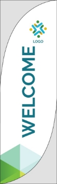 Picture of Retail Welcome - 10ft Feather Flag