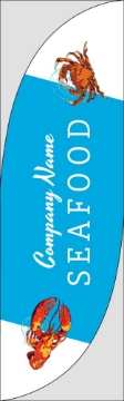 Picture of Seafood - 10ft Feather Flag
