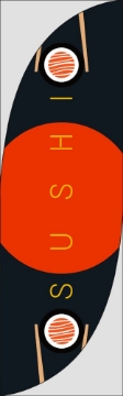 Picture of Sushi - 10ft Feather Flag