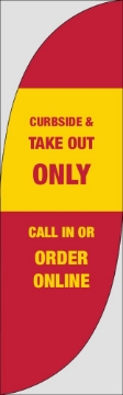 Picture of Take Out 7 - 10ft Feather Flag