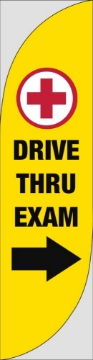 Picture of Drive Thru Clinic 6 - 13ft Feather Flag